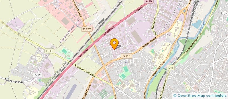 localisation de l'entreprise TMH-NOVATEC à POITIERS