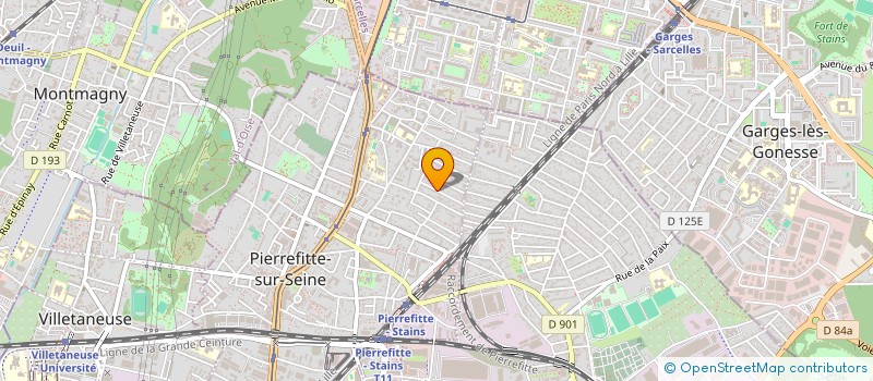 localisation de l'entreprise TMI BAT à PIERREFITTE-SUR-SEINE