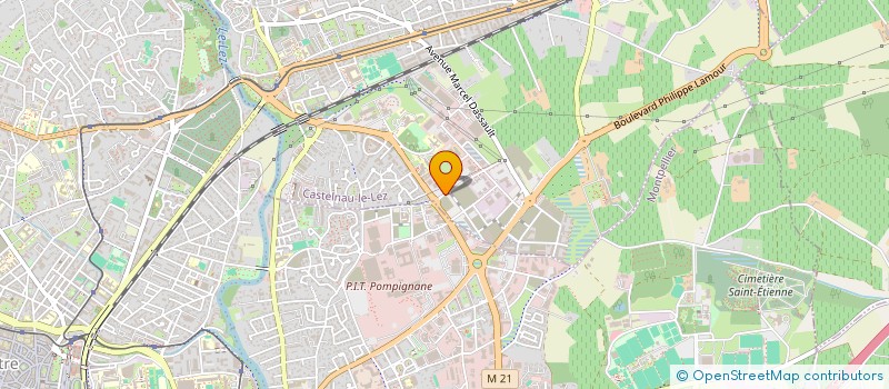localisation de l'entreprise TMI-ORION à CASTELNAU-LE-LEZ
