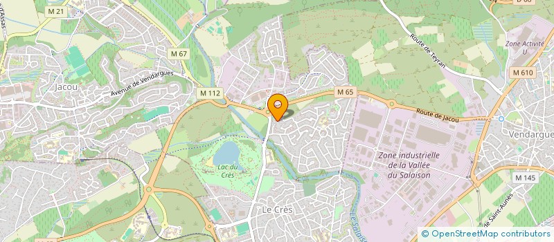 localisation de l'entreprise TMJ FITNESS à VENDARGUES