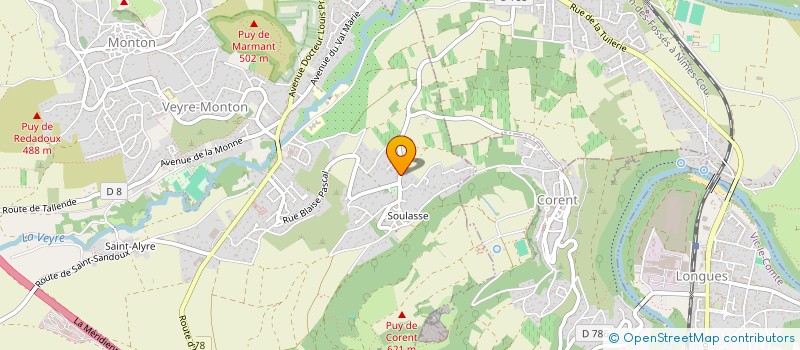 localisation de l'entreprise TMJC  VEYRE-MONTON