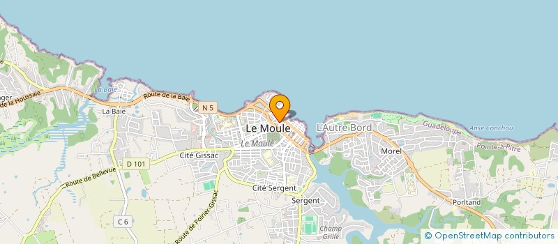 localisation de l'entreprise TMJKM à LE MOULE