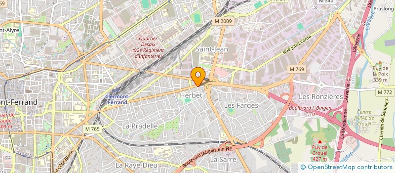 localisation de l'entreprise TMK  CLERMONT-FERRAND