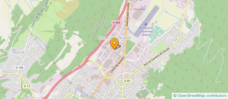 localisation de l'entreprise TMK TOLERIE  OYONNAX
