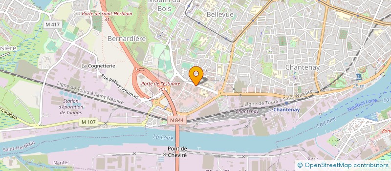 localisation de l'entreprise TML à NANTES