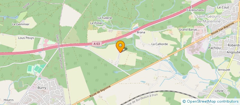 localisation de l'entreprise TML à SAINT-GEOURS-DE-MAREMNE