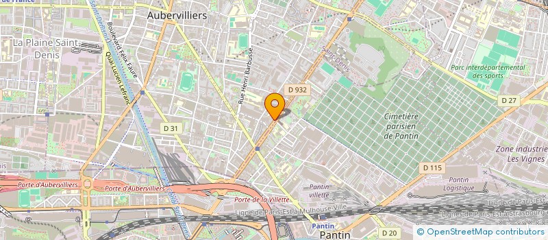 localisation de l'entreprise TMM  AUBERVILLIERS