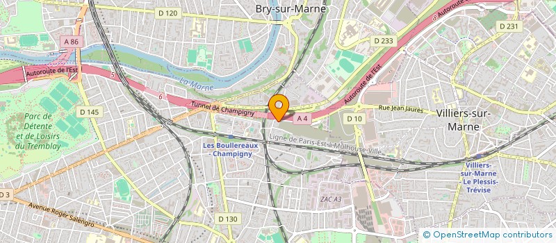 localisation de l'entreprise TMM à CHAMPIGNY-SUR-MARNE