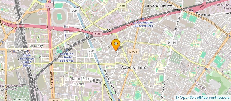 localisation de l'entreprise TMM à AUBERVILLIERS