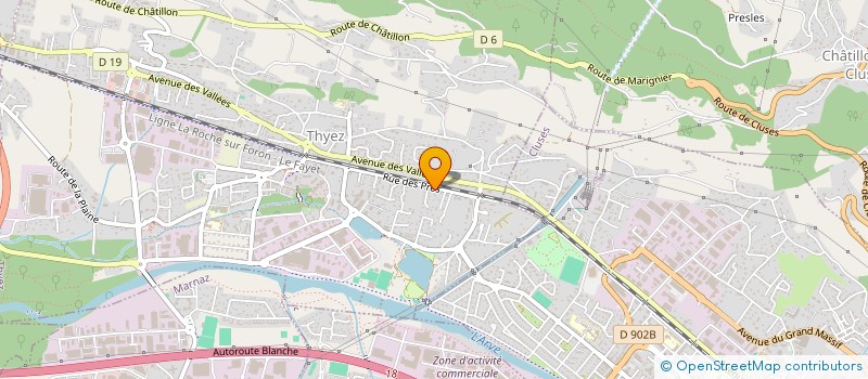 localisation de l'entreprise TMNC  THYEZ