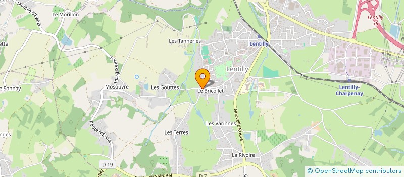 localisation de l'entreprise TMNS INVEST  LENTILLY