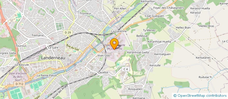 localisation de l'entreprise TMO à PLOUEDERN