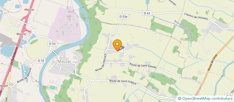 localisation de l'entreprise TMP à MAUZAC