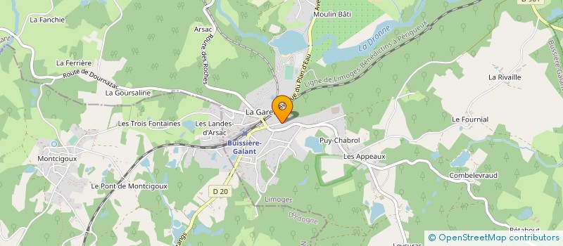 localisation de l'entreprise TMP à BUSSIERE-GALANT