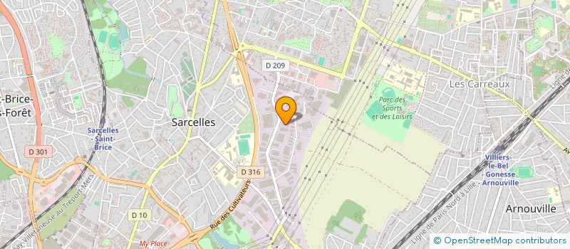 localisation de l'entreprise TMP AUTOMATION à SARCELLES