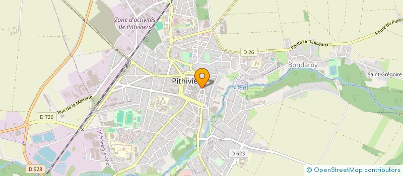 localisation de l'entreprise TMP BEAURIEUX  PITHIVIERS