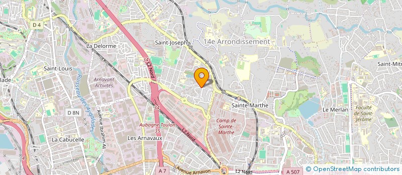 localisation de l'entreprise TMR (TERRASSEMENT MACONNERIE RENOVATION) à MARSEILLE