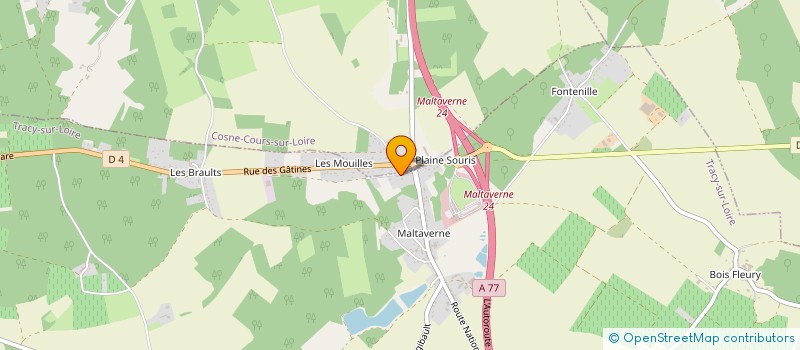 localisation de l'entreprise TMS à TRACY-SUR-LOIRE