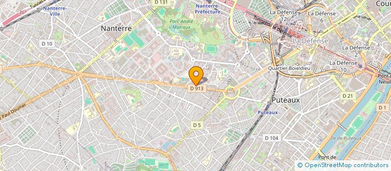 localisation de l'entreprise TMS AUDITION à NANTERRE