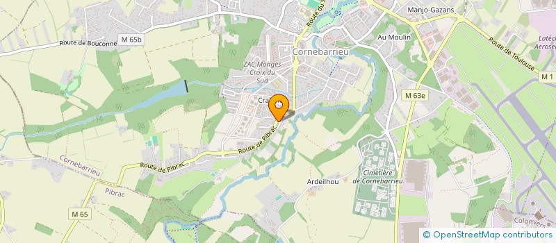 localisation de l'entreprise TMS AUTO  CORNEBARRIEU