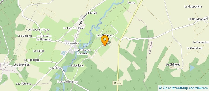 localisation de l'entreprise TMS BALAYAGE à LES GENETTES