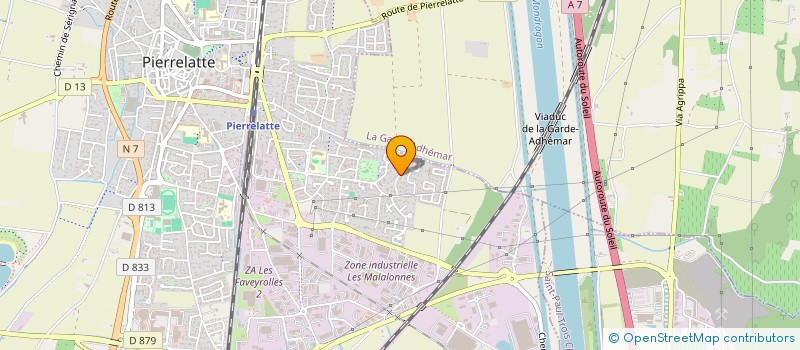 localisation de l'entreprise TMS CONSTRUCTION MULTITRAVAUX  PIERRELATTE