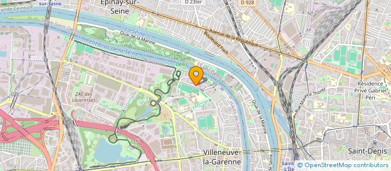 localisation de l'entreprise TMS DRIVER à VILLENEUVE-LA-GARENNE