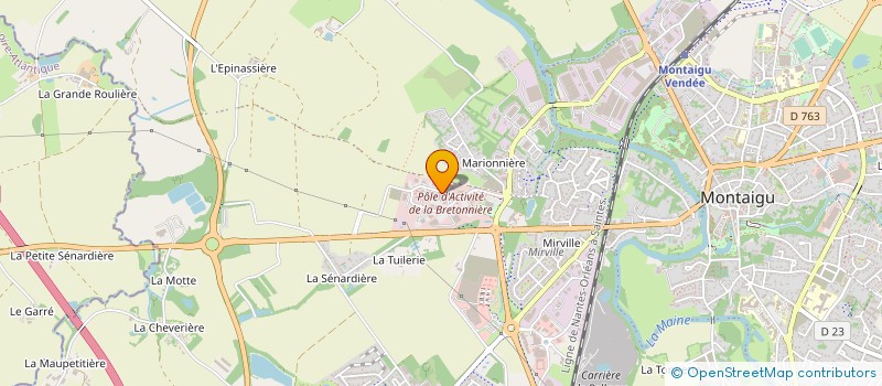 localisation de l'entreprise TMS EVENTS à MONTAIGU-VENDEE