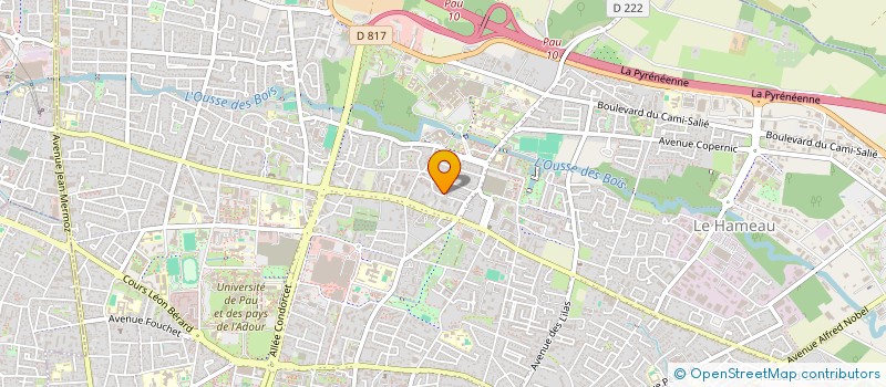 localisation de l'entreprise TMS FIBRE à PAU