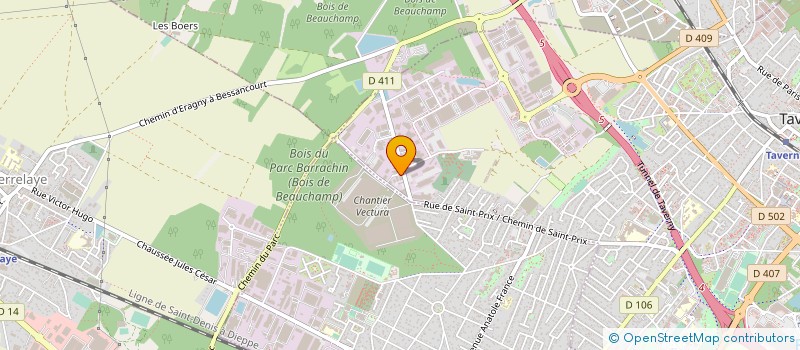 localisation de l'entreprise TMS TOLERIE METALLERIE SERRURERIE  TAVERNY