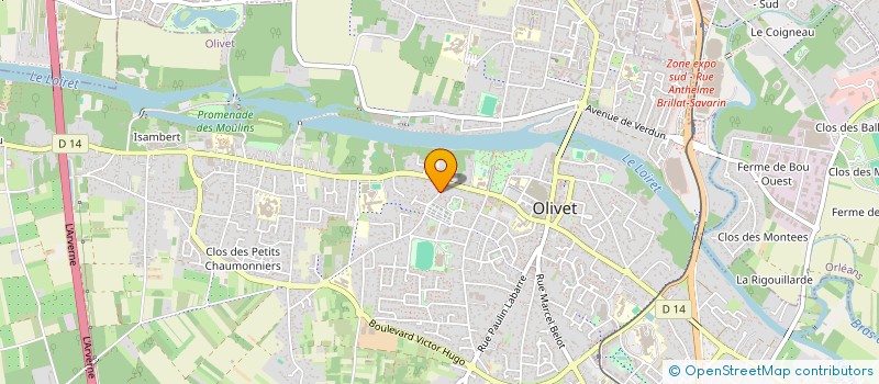 localisation de l'entreprise TMSA à OLIVET