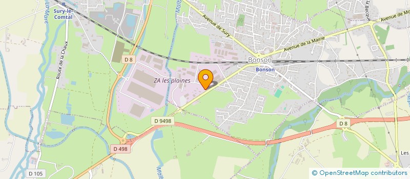 localisation de l'entreprise TMT IMMO  BONSON