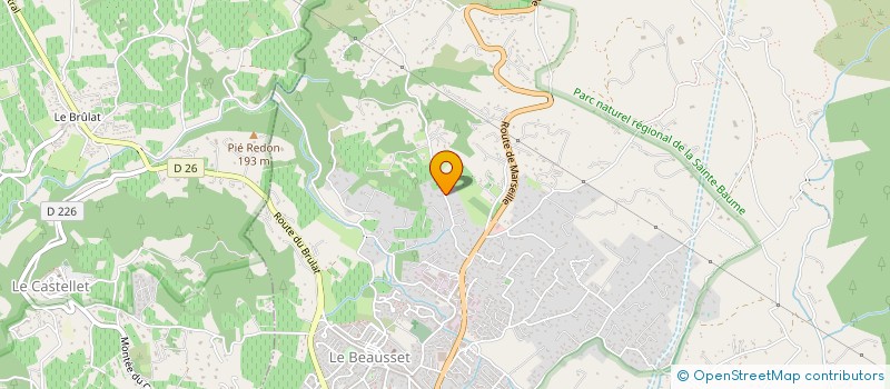 localisation de l'entreprise TMT THERAPIES à LE BEAUSSET