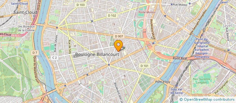 localisation de l'entreprise TMV BATIMENT à BOULOGNE-BILLANCOURT