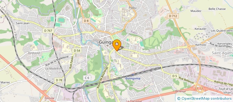 localisation de l'entreprise TMVP à GUINGAMP