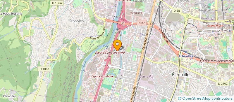 localisation de l'entreprise TMX PRODUCTION  ECHIROLLES