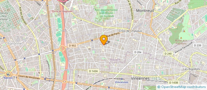 localisation de l'entreprise TN AUTOPARTAGE à MONTREUIL
