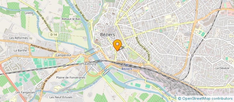 localisation de l'entreprise TN CHARPENTE MULTISERVICE  BEZIERS