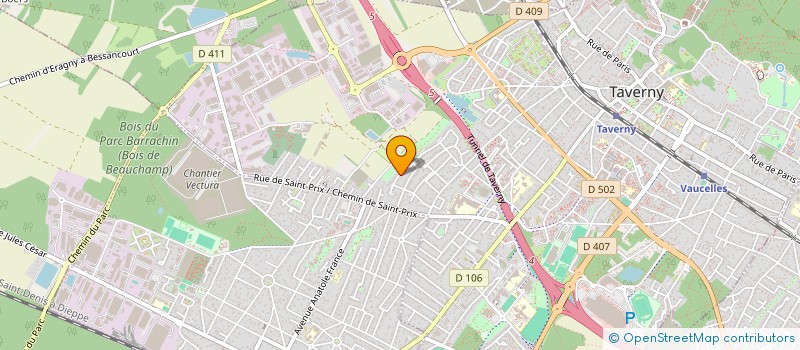 localisation de l'entreprise TN CONCEPT  TAVERNY