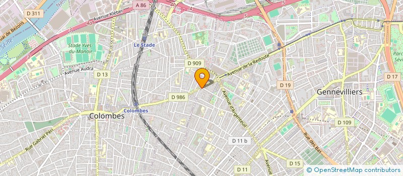 localisation de l'entreprise TN CONSULTING à BOIS-COLOMBES