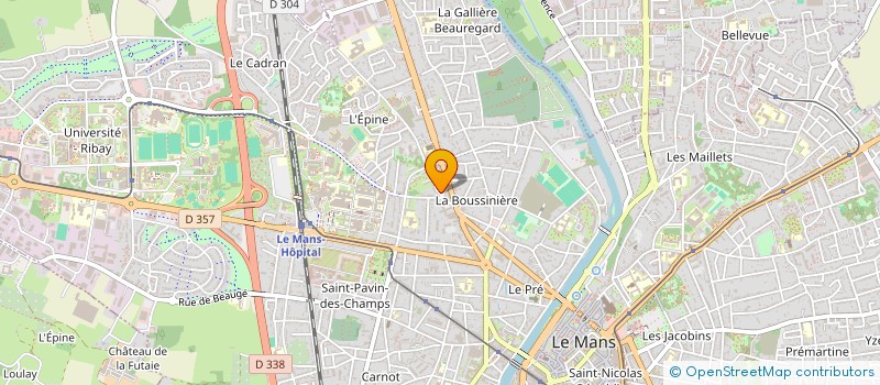 localisation de l'entreprise TN ECONOMISTE & MAITRISE D'OEUVRE à LE MANS