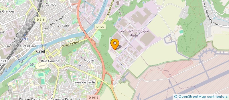 localisation de l'entreprise TN INGENIERIE  CREIL