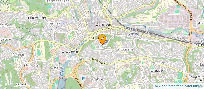 localisation de l'entreprise TN MONKEYS à QUIMPER