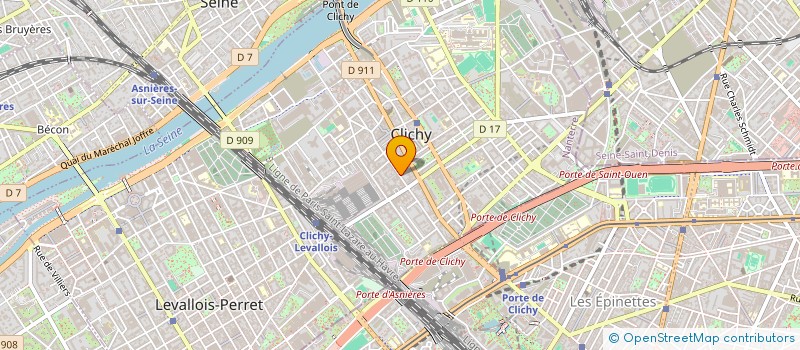 localisation de l'entreprise TN TRANSPORTS à CLICHY
