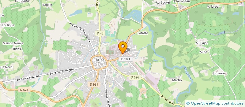 localisation de l'entreprise TNCJ  EAUZE