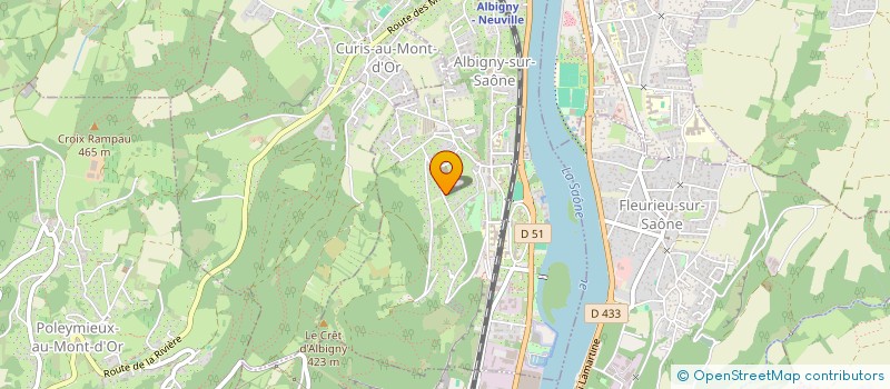 localisation de l'entreprise TNF HOPHOPHOP  ALBIGNY-SUR-SAONE