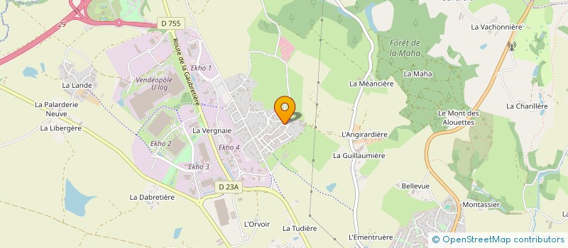 localisation de l'entreprise TNF IMMOBILIER à LES HERBIERS