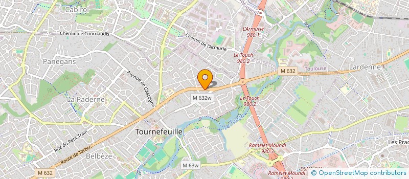 localisation de l'entreprise TNF OPTIC à TOURNEFEUILLE
