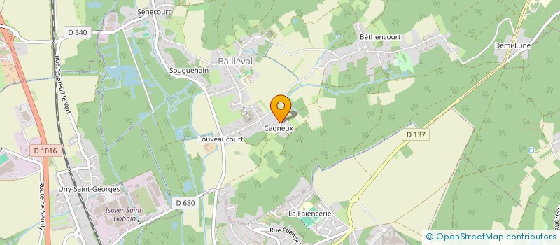 localisation de l'entreprise TNF - TEMPS NYS FROID  BAILLEVAL