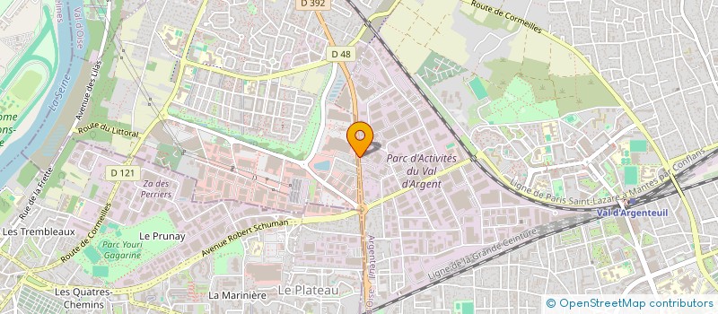 localisation de l'entreprise TNG LOGISTIQUE  ARGENTEUIL